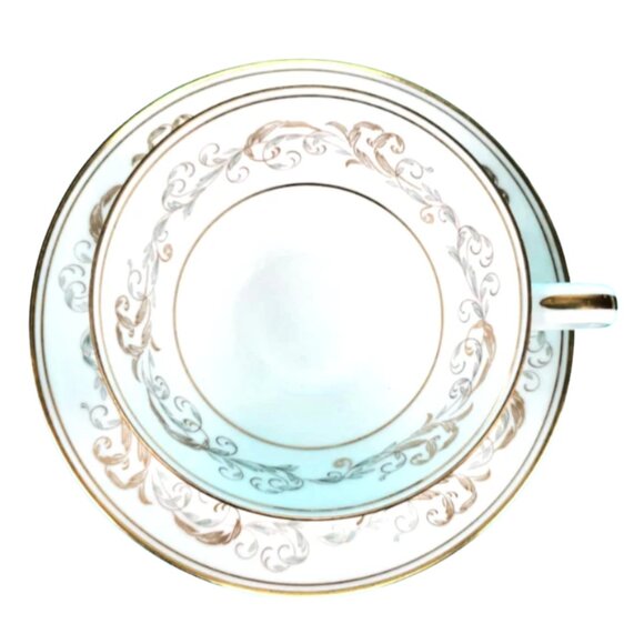 Noritake “Stanwyck” Cup & Saucer Set (4 Cups + 4 Saucers) - Picture 6 of 11